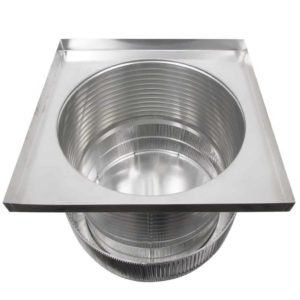 24 inch Roof Vent with Curb Mount Flange | Aura Gravity Vent AV-24-C12-CMF - Bottom